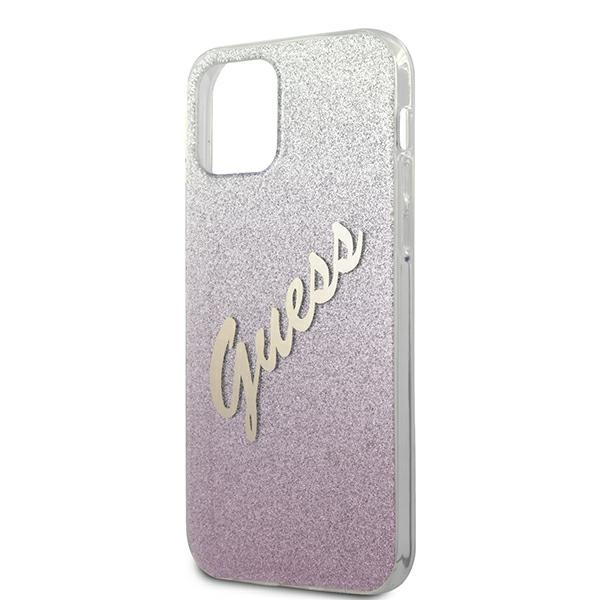  GUESS   12 12 Pro Glitter Gradient Script GUHCP12MPCUGLSPI Pink Hardcase