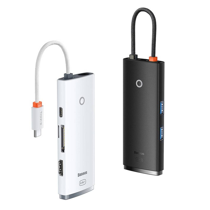 Baseus Dokovací stanice Lite Series 6-Port Type-C HUB (Type-C na HDMI+USB3.0*2+PD+SD/TF) černá
