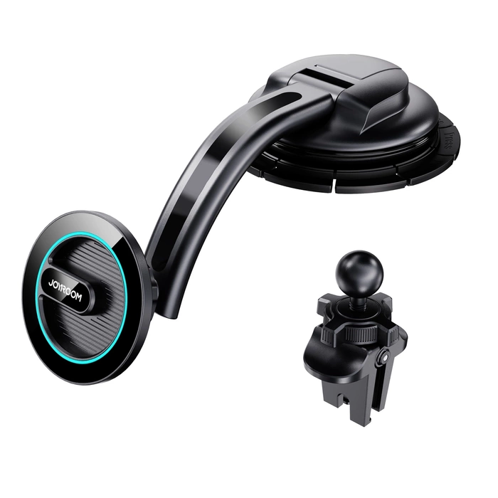 Joyroom magnetický držák telefonu do auta do kokpitu, palubní deska černá (JR-ZS366)