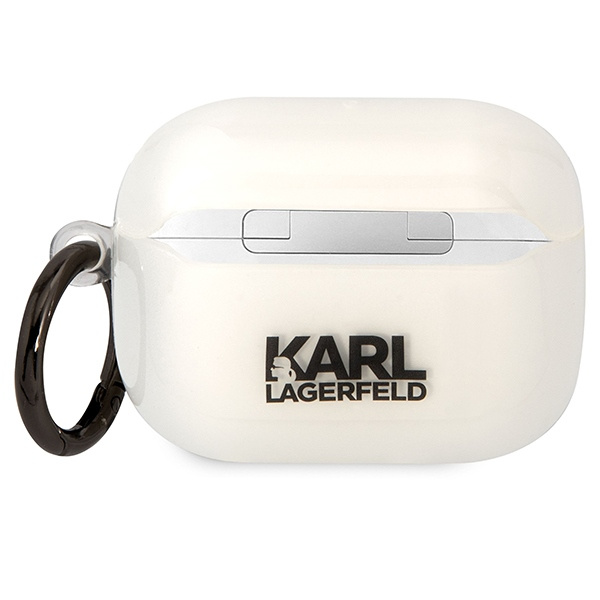 Karl Lagerfeld KLAPHNIKTCT Copertura AirPods Pro trasparente Karl's Head