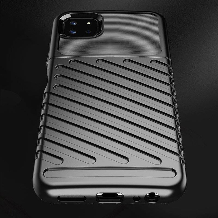 Thunder Case Flexibel Robuste Panzer Handyhülle TPU Schutzhülle für Samsung Galaxy A22 5G schwarz