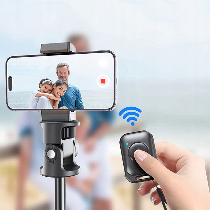 TECH-PROTECT L03S DRAHTLOSER SELFIE STICK DREIBEINIG SCHWARZ