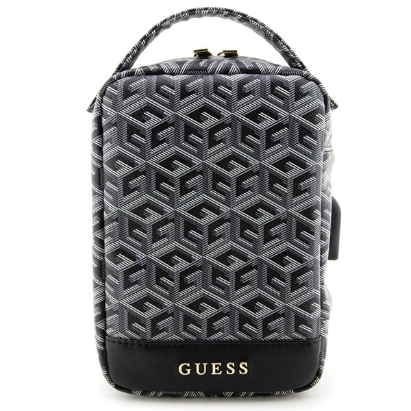 Bolso Guess GUHBHGCFSEK Organizador negro/negro GCube Stripe