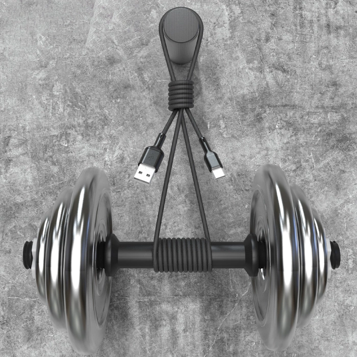 Dudao L9T 5A USB-A - USB-C Kabel 1m - Schwarz