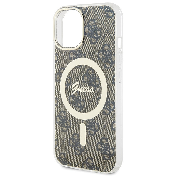 Guess GUHMP15SH4STW iPhone 15 / 14 / 136.1" brązowy/brown hardcase IML 4G MagSafe