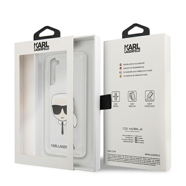 Cover KARL LAGERFELD Samsung Galaxy S21 Plus Karl's Head KLHCS21MKTR Clear Hardcase