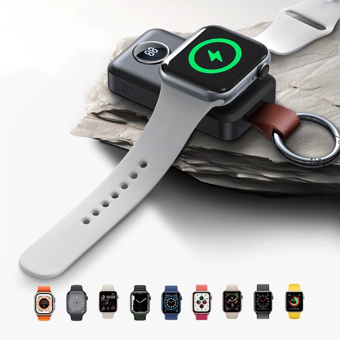 Joyroom JR-WQW01 kabellose Powerbank 2000 mAh 3 W für Apple Watch – Schwarz