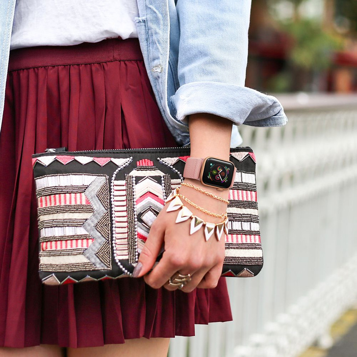 Řemínek TECH-PROTECT Apple Watch 4/5/6/7 / SE (38/40/41 MM) jemně růžový písek