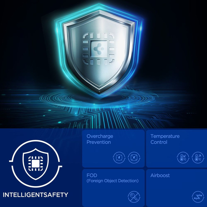 Spigen ESSENTIAL EV25MFAQ Qi2.2 PELTIER MagNETIC MagSafe VENT CAR MOUNT WIRELESS CHARGER BLACK