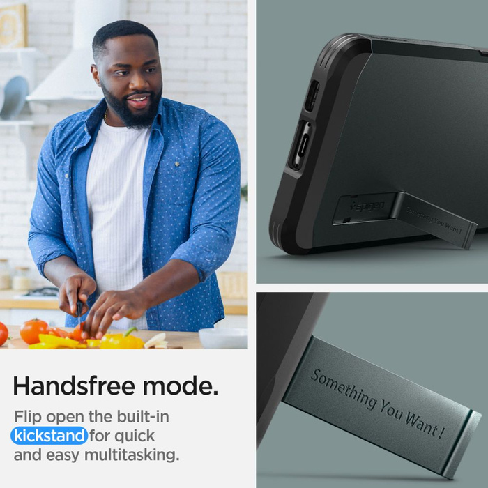 Cover Spigen Tough Armor Galaxy S23 Verde Abisso Case