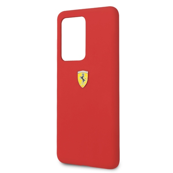  Funda de silicona roja Ferrari Samsung Galaxy S20 Ultra
