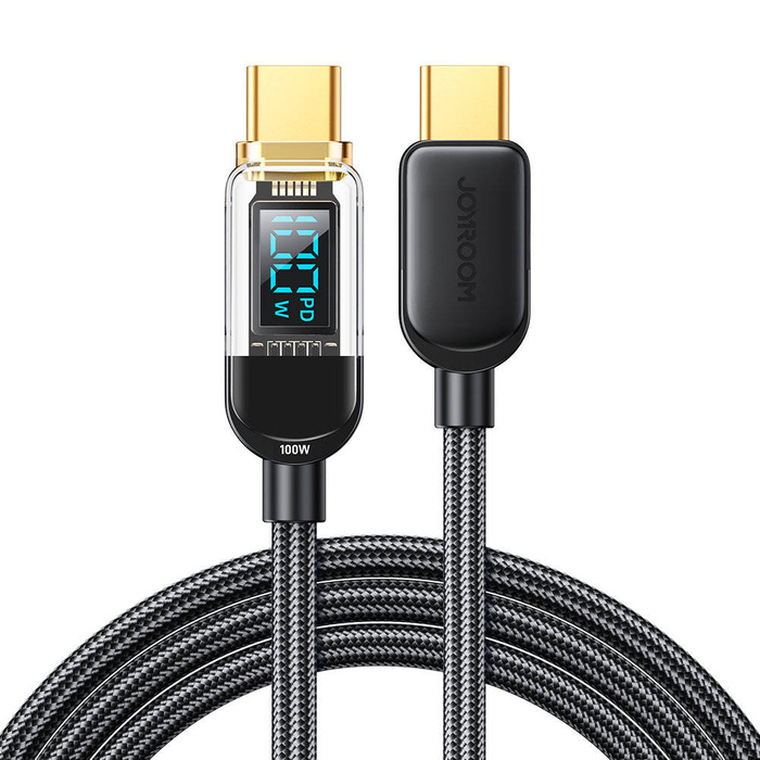 Joyroom USB C - Cavo USB C 100W per ricarica rapida e trasferimento dati 1,2 m nero (S-CC100A4)
