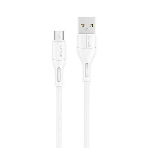 USAMS U68 microUSB 2A Fast Charge Kabel 1m bílý / bílý SJ502USB02 (US-SJ502)