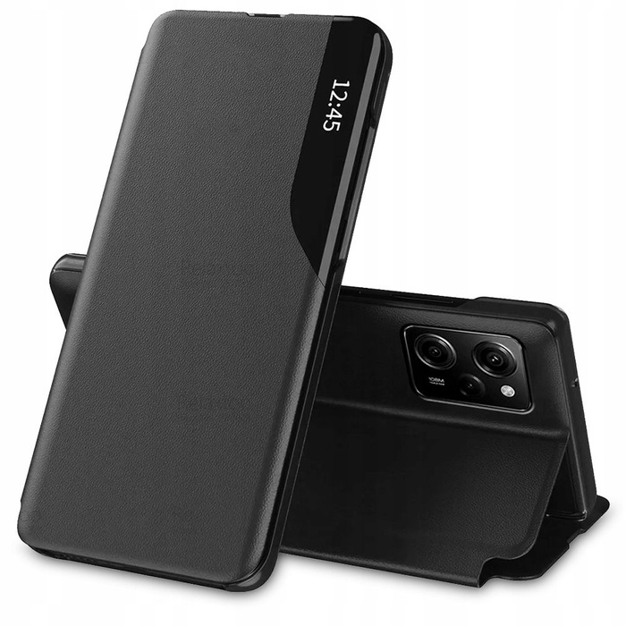 Puzdro Tech-protect Smart View Xiaomi Redmi Note 12 Pro / Poco X5 Pro 5G Black Case