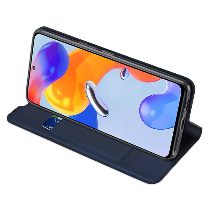 Dux Ducis Skin Pro Holster Cover Flip Cover pour Xiaomi Redmi Note 11 Pro + 5G / 11 Pro 5G / 11 Pro bleu