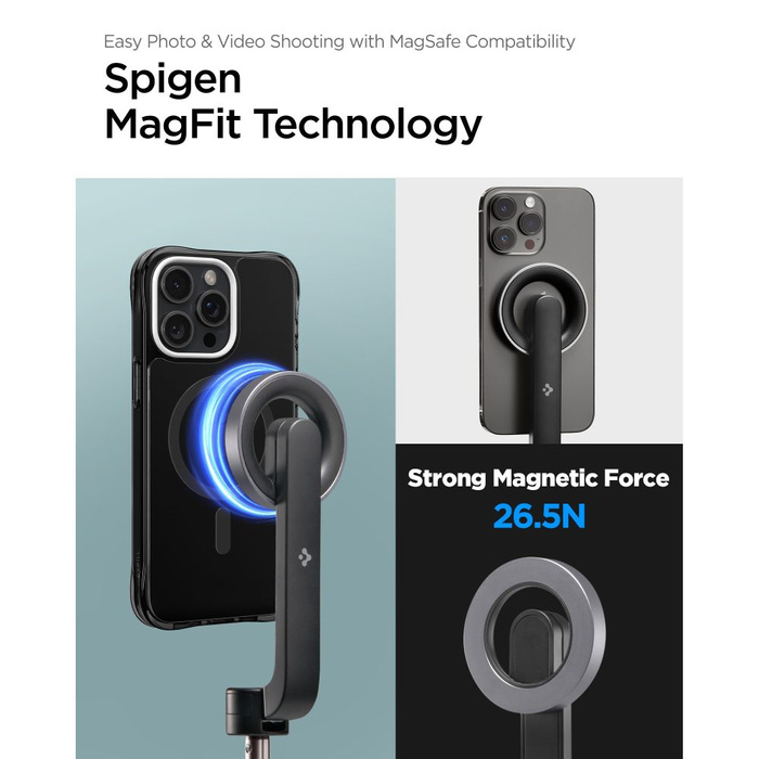 Spigen S570W MagSafe BLUETOOTH SELFIE STICK TRÍPODE NEGRO