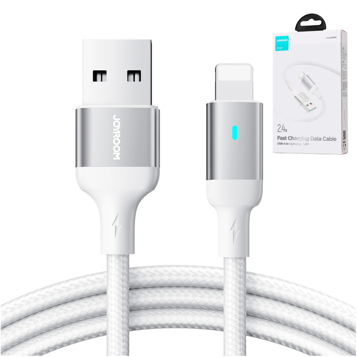 Joyroom Kabel USB - Lightning 2.4A A10 Serie 1,2 m weiß (S-UL012A10)
