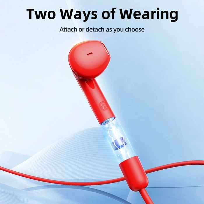 Joyroom JR-DS1 sports wireless neckband headphones - red