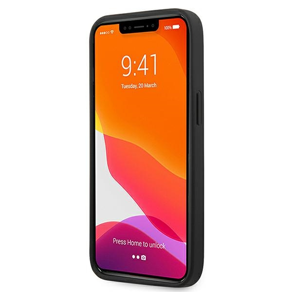 Case FERRARI Apple iPhone 13 Mini On Track Carbon Stripe Red Hardcase