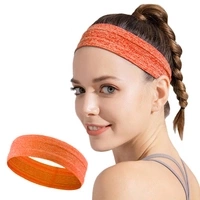 Elastisches Stirnband aus Stoff zum Laufen Fitness Pink