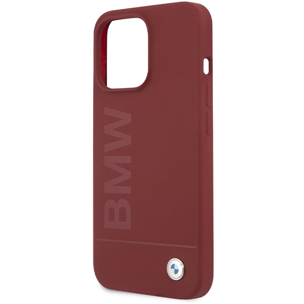 Hülle Bmw Bmhmp15xslblre IPhone 15 Pro Max 6,7" Rot/Rot Hartcase Silikon Big Logo MagSafe Case