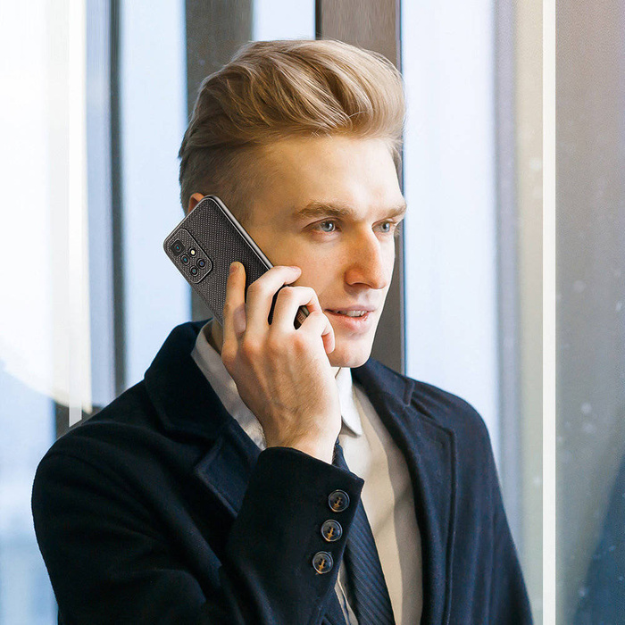 Kryt pouzdra Dux Ducis Fino pokrytý nylonovým materiálem Xiaomi Redmi 10 blue