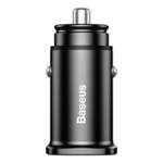 Baseus Square Universal Smart Car Charger 2x USB QC3.0 Quick Charge 3.0 SCP AFC 30W black (CCALL-DS01)