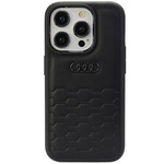 Audi GT Synthetic Leather iPhone 15 Pro Max 6.7" czarny/black hardcase AU-TPUPCIP15PM-GT/D2-BK