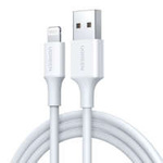 Cable Lightning to USB UGREEN 2.4A US155, 0.5m (white)