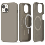 Telefontok Tech-protect szilikon MagSafe IPhone 15 Titánium Case