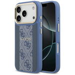 Etui Guess 4G Stripe MagSafe do iPhone   17 Pro niebieski