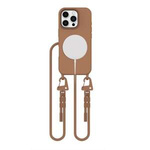 ETUI TECH-PROTECT MAGNECKLACE MAGSAFE IPHONE 16 PRO CHOCOLATE BROWN