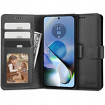 Telefontok Tech-protect pénztárca Motorola Moto G54 5G Fekete