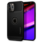 Telefontok SPIGEN Rugged Armor iPhone 12 12 Pro matt fekete fekete tok