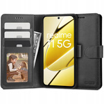 Telefontok Tech-protect pénztárca Realme 11 5G Fekete