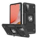 Wozinsky Ring Armor Case Kickstand Tough Rugged Cover for Samsung Galaxy A72 4G black