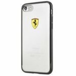 Telefontok FERRARI Apple iPhone 7 8 Tiszta fekete tok 