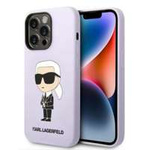 Telefontok Karl Lagerfeld iPhone 14 Pro Max 6.7" keménycase lila/lila szilikon Ikonik lila/lila