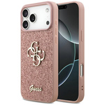 Etui Guess Fixed Glitter Big 4G do       iPhone 17 Pro Max różowy