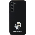 Etui Karl Lagerfeld KLHCSA35SMHKCNPK A35 A356 hardcase czarny/black Silicone Karl&Choupette Metal Pin