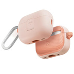 UNIQ etui Clyde Lock Case AirPods Pro 2(2022/2023) pudroworóżowy-różowy/light pink-crepe pink