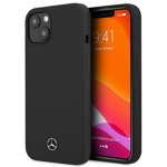 Telefontok MERCEDES Apple iPhone 13 Mini szilikon vonalú fekete kemény tok