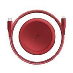 UNIQ MFI Halo USB-C-Lightning 18W Cable Nylon Coil 1.2m Red
