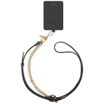 Uniwersalna smycz do telefonu 3w1 UNIQ   Coehl Caryne z portfelem na karty ebony