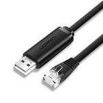 Ugreen console cable USB - Ethernet RJ45 1,5m black (CM204)