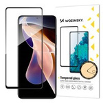 Wozinsky szuper strapabíró teljes ragasztós Edzett üveg teljes képernyő kerettel, Case xiaomi redmi note 11 pro + / 11 pro fekete