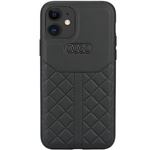 Audi Genuine Leather iPhone 11 / Xr 6.1" czarny/black hardcase AU-TPUPCIP11R-Q8/D1-BK