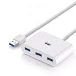 Hub UGREEN 4in1 4xUSB CR113 adapter 0.5m White