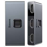 Baseus bidirectional HDMI - 2x HDMI splitter switcher 4K / 30 Hz gray (CAHUB-BC0G)