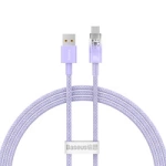 USB-gyorstöltőkábel USB-C Baseus Flash-hez, QC 3.0, Huawei SCP, Samsung AFC, 5A, 1m (zöld)